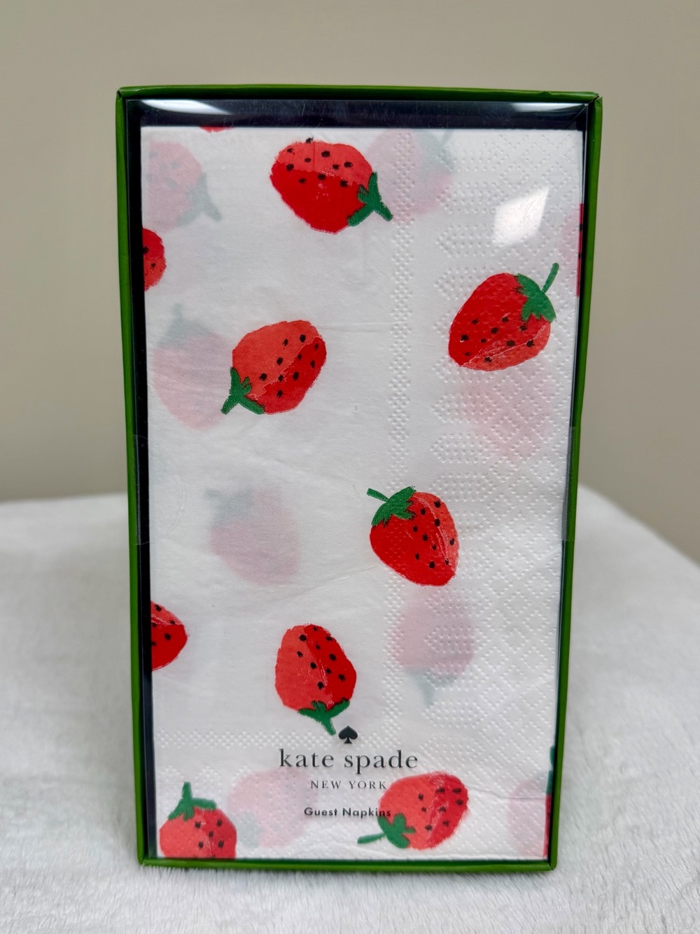 Kate Spade  Strawberry Print Guest Napkins. Set of 40